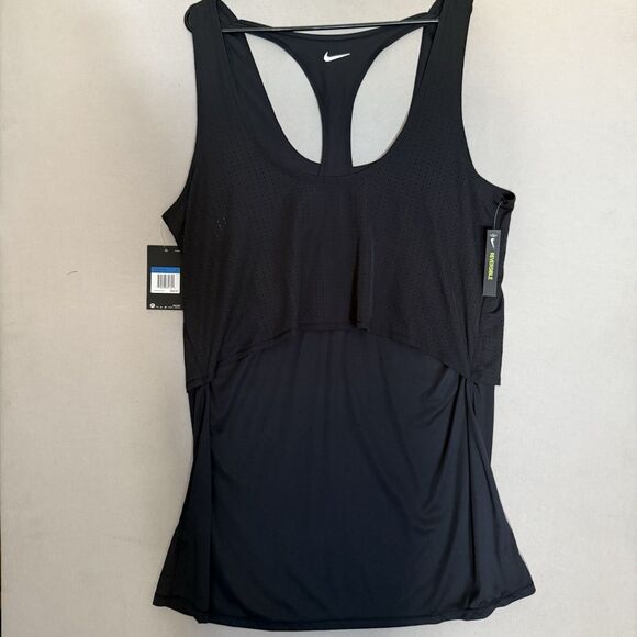 Nike Womens Sport Mesh Reversible Dress Cover Up Extra Large Black New 11532 - Picture 9 of 13